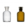 Склянки для реактивов 2: узкое горло (бесцветное / темное стекло)